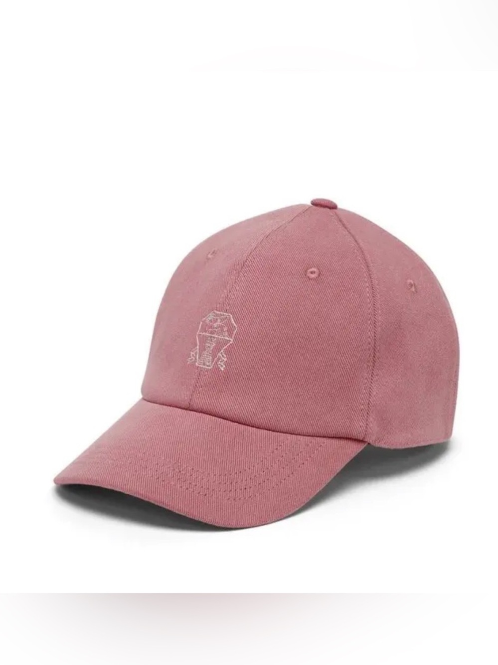 Brunello Cucinelli Dusty Rose Embroidered Baseball Cap